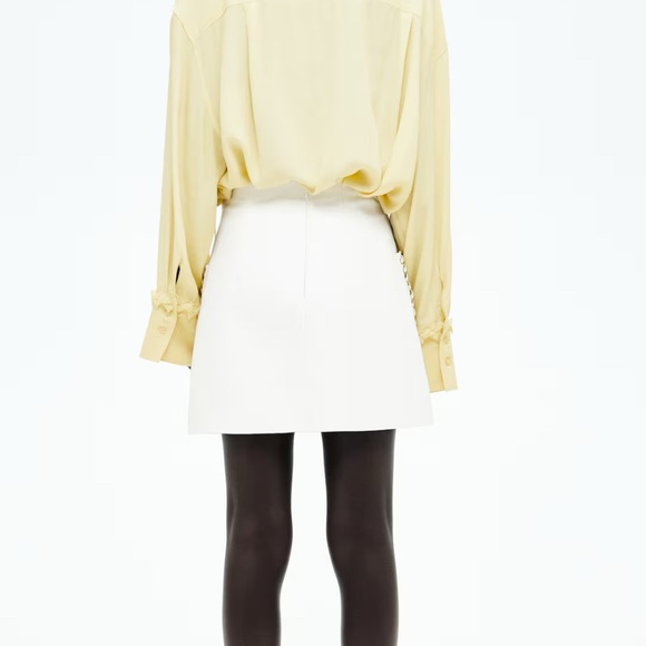 H&M EDITION COATED MINI SKIRT size 10 BNWT - Picture 3 of 7